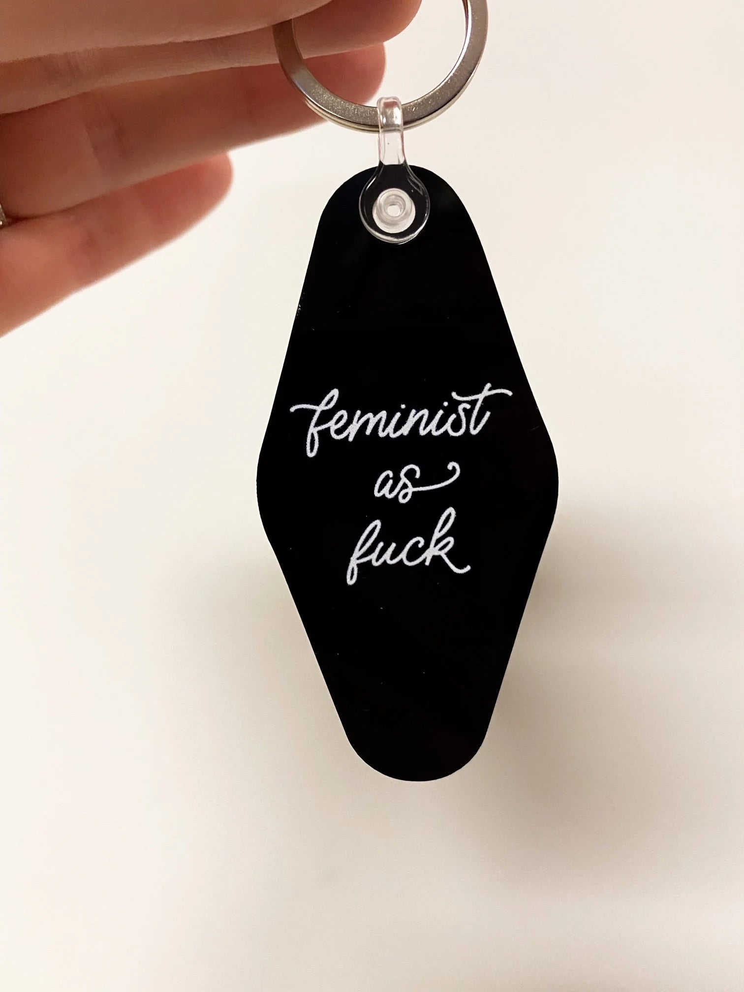 Feminist AF Retro Motel Keychain - Flora and Nirvana